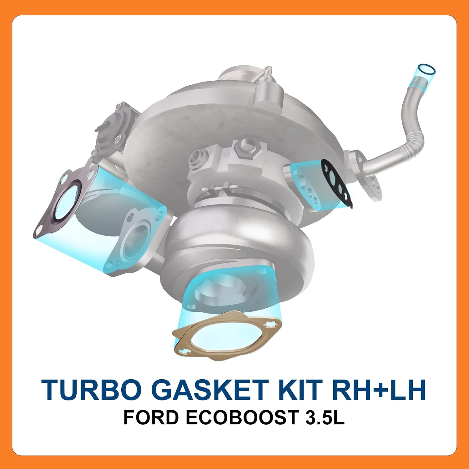 BTS-0570LH Turbo Gasket Kit - LH for Ford - 3 BTS-0570LH Turbo Gasket Kit – LH for Ford