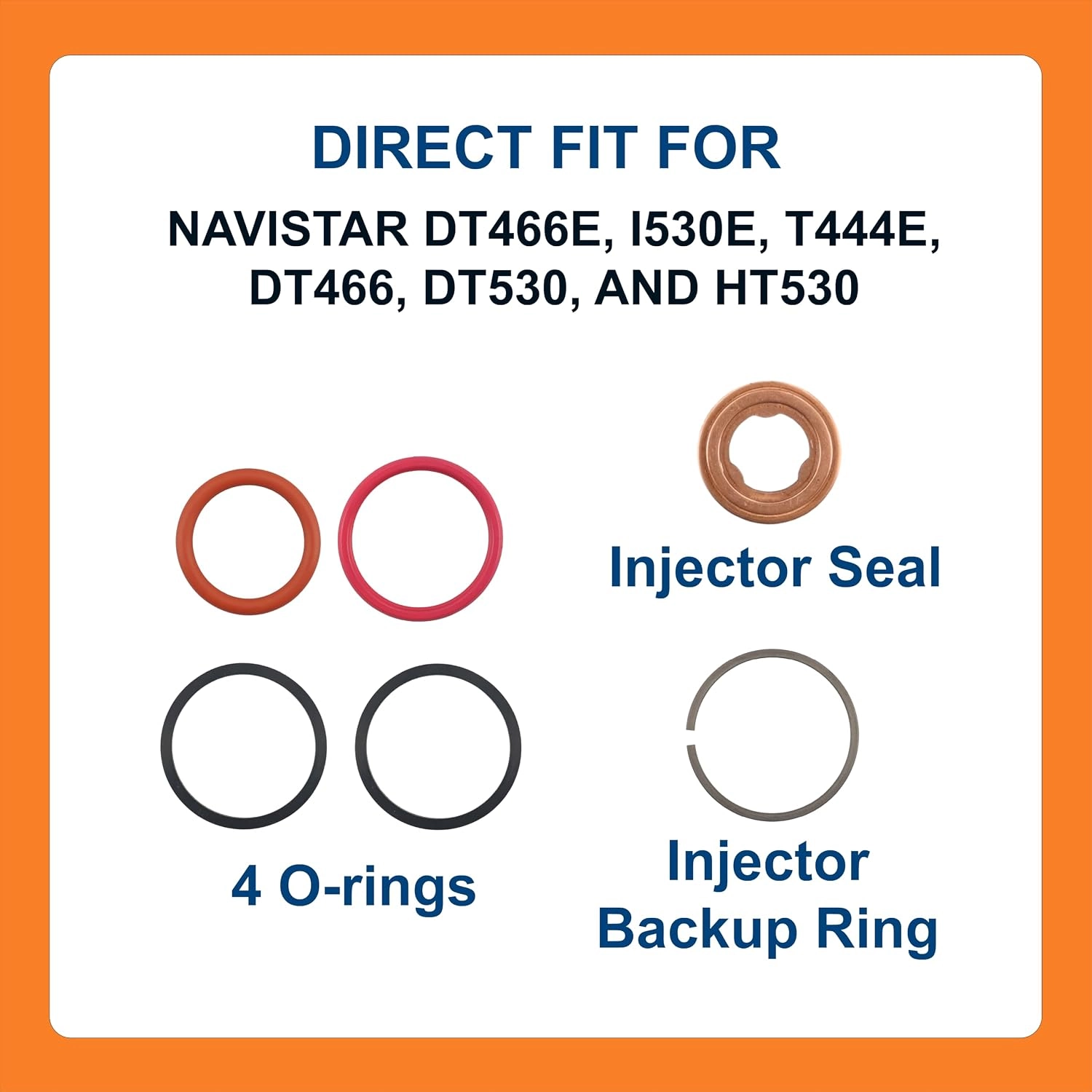 BTS-1833564C92 Injector Seal Kit for Navistar - 2 BTS-1833564C92 Kit de Instalación de Inyectores para Navistar
