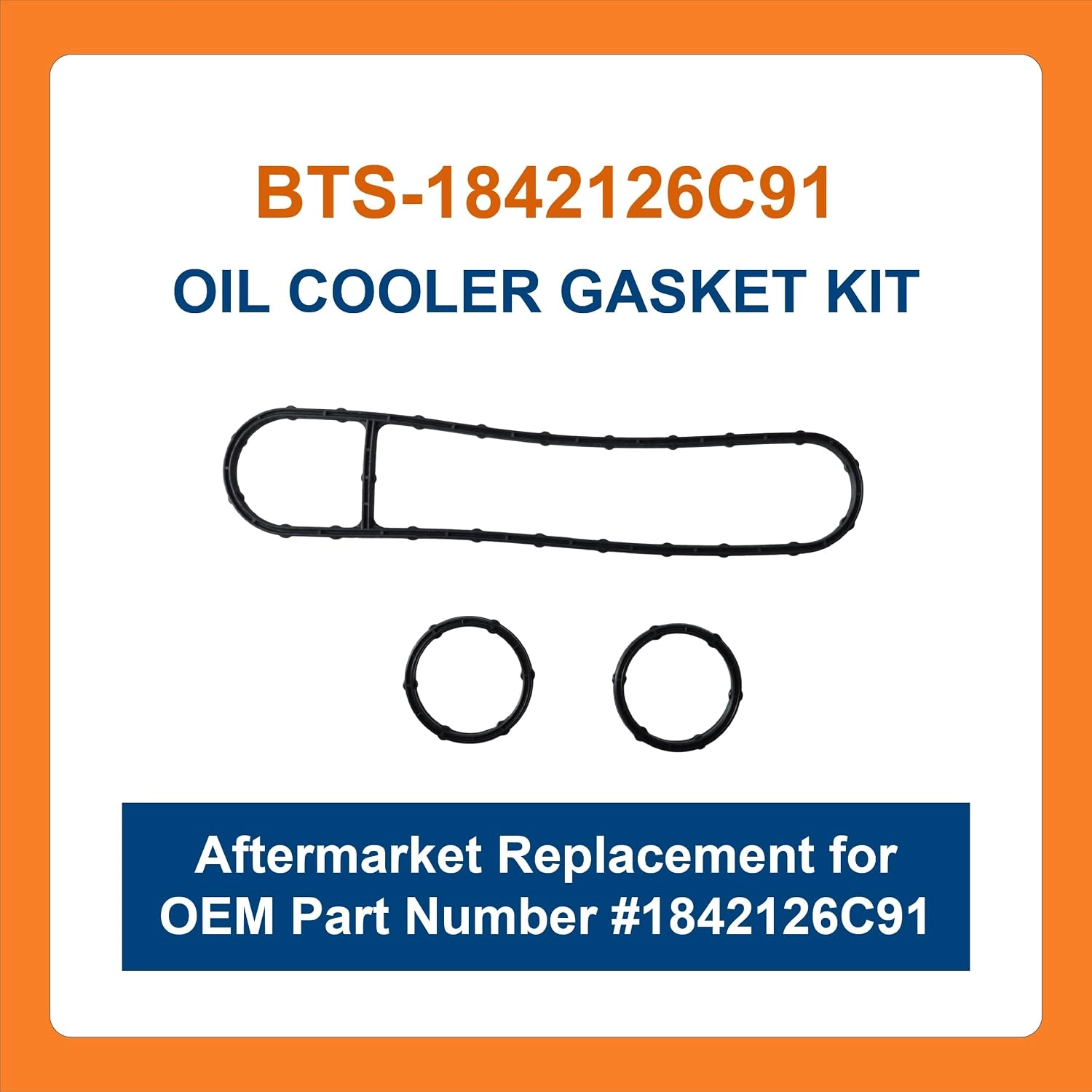 BTS-1842126C91 Oil Cooler Gasket Kit for Navistar - 1 BTS-1842126C91 Juego de Juntas de Enfriador de Aceite para Navistar