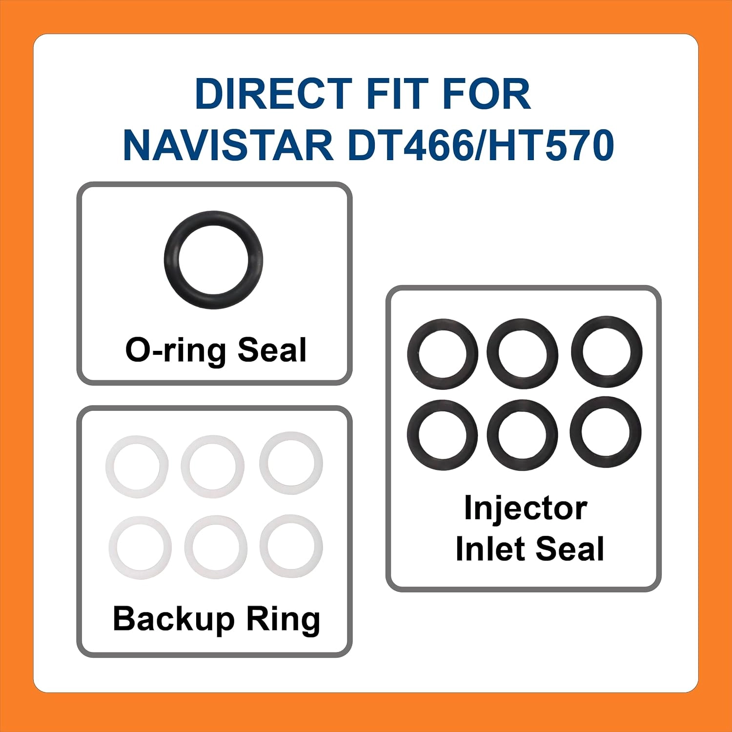 BTS-1842626C96 HP Oil Rail Seal Kit for Navistar - 2 BTS-1842626C96 HP Oil Rail Seal Kit for Navistar