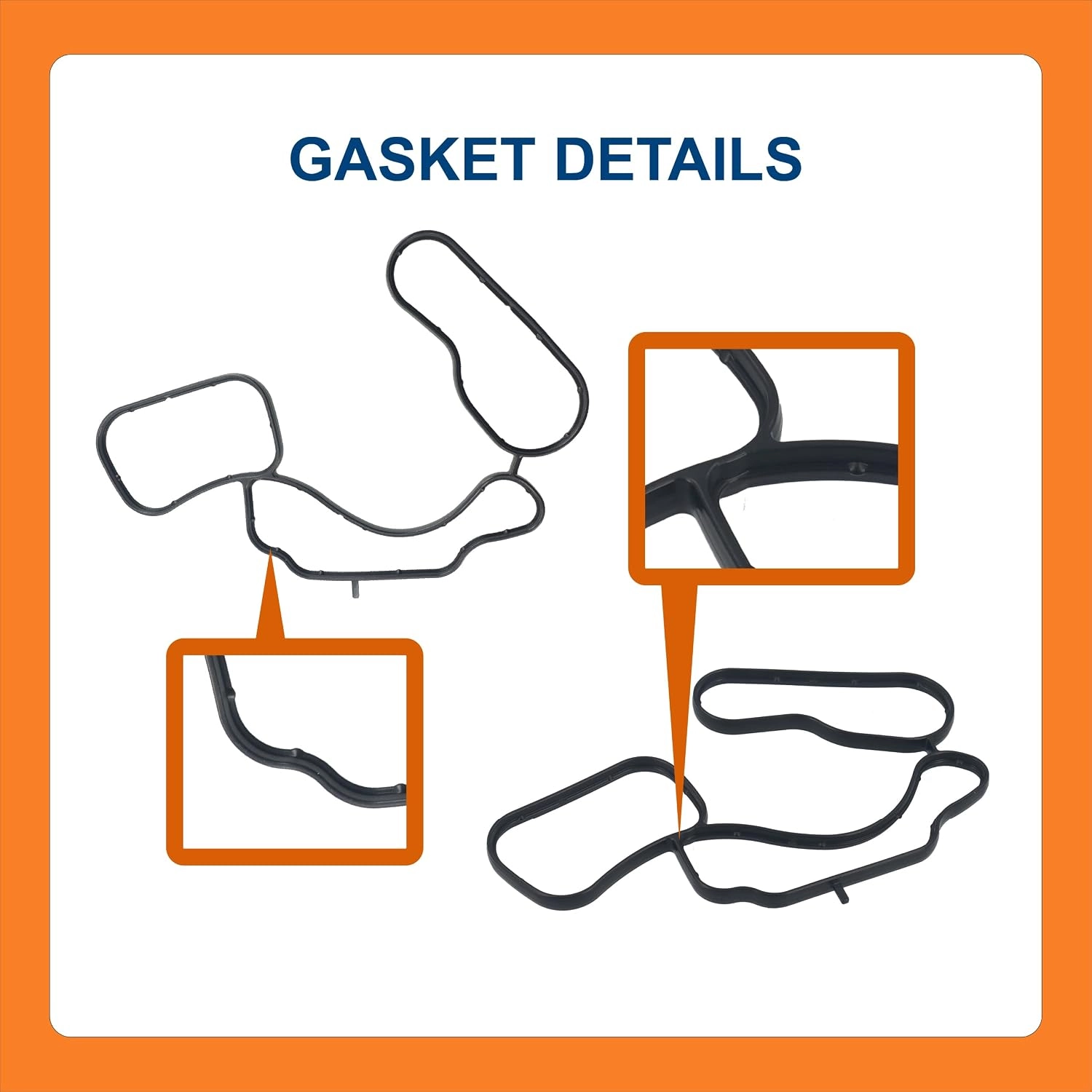 BTS-2047414PE Oil Cooler Gasket for Paccar - 5 BTS-2047414PE Junta Enfriador de Aceite para Paccar