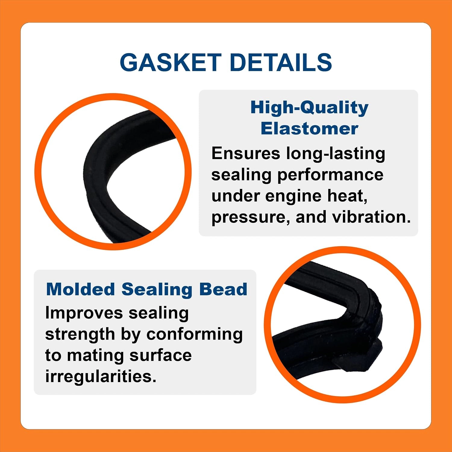 BTS-23539103 Valve Cover Gasket for Detroit Diesel - 3 BTS-23539103 Valve Cover Gasket for Detroit Diesel