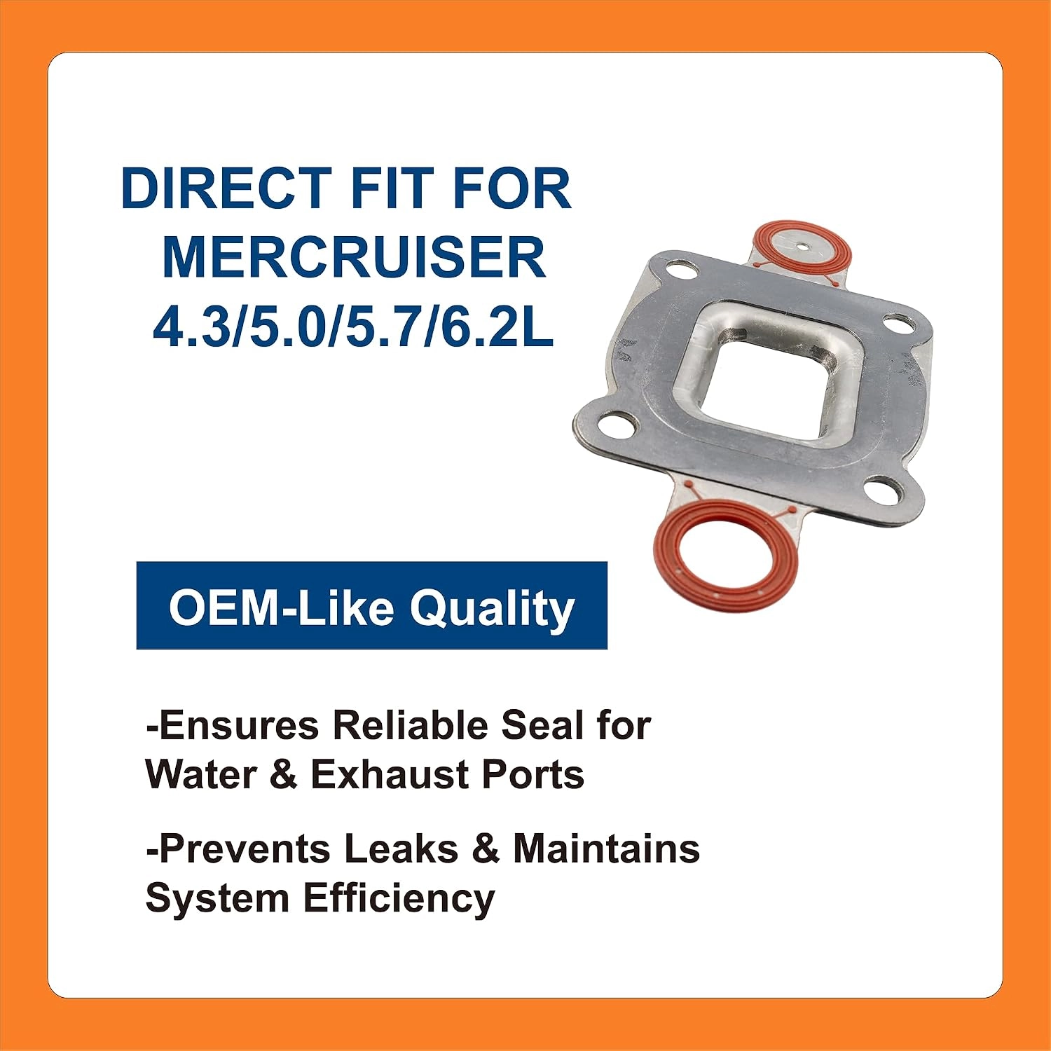 BTS-27-864850A02 Elbow Restrictor Gasket for MerCruiser - 2 BTS-27-864850A02 Junta de Restrictor de Codo para MerCruiser