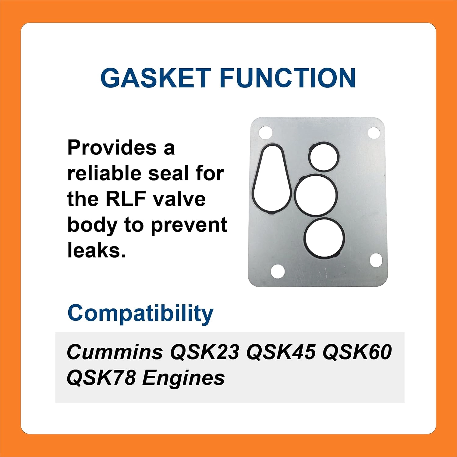 BTS-3348583 PRS RLF Valve Body Gasket for Cummins - 2 BTS-3348583 Junta de Válvula Reguladora de Presión para Cummins
