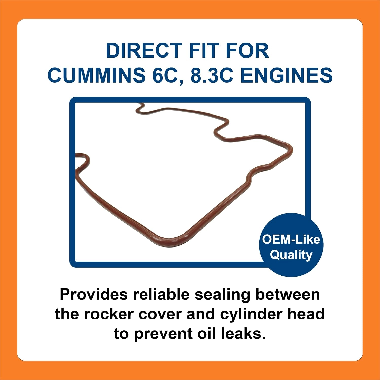 BTS-4063961 Valve Cover Gasket for Cummins - 2 BTS-4063961 Valve Cover Gasket for Cummins