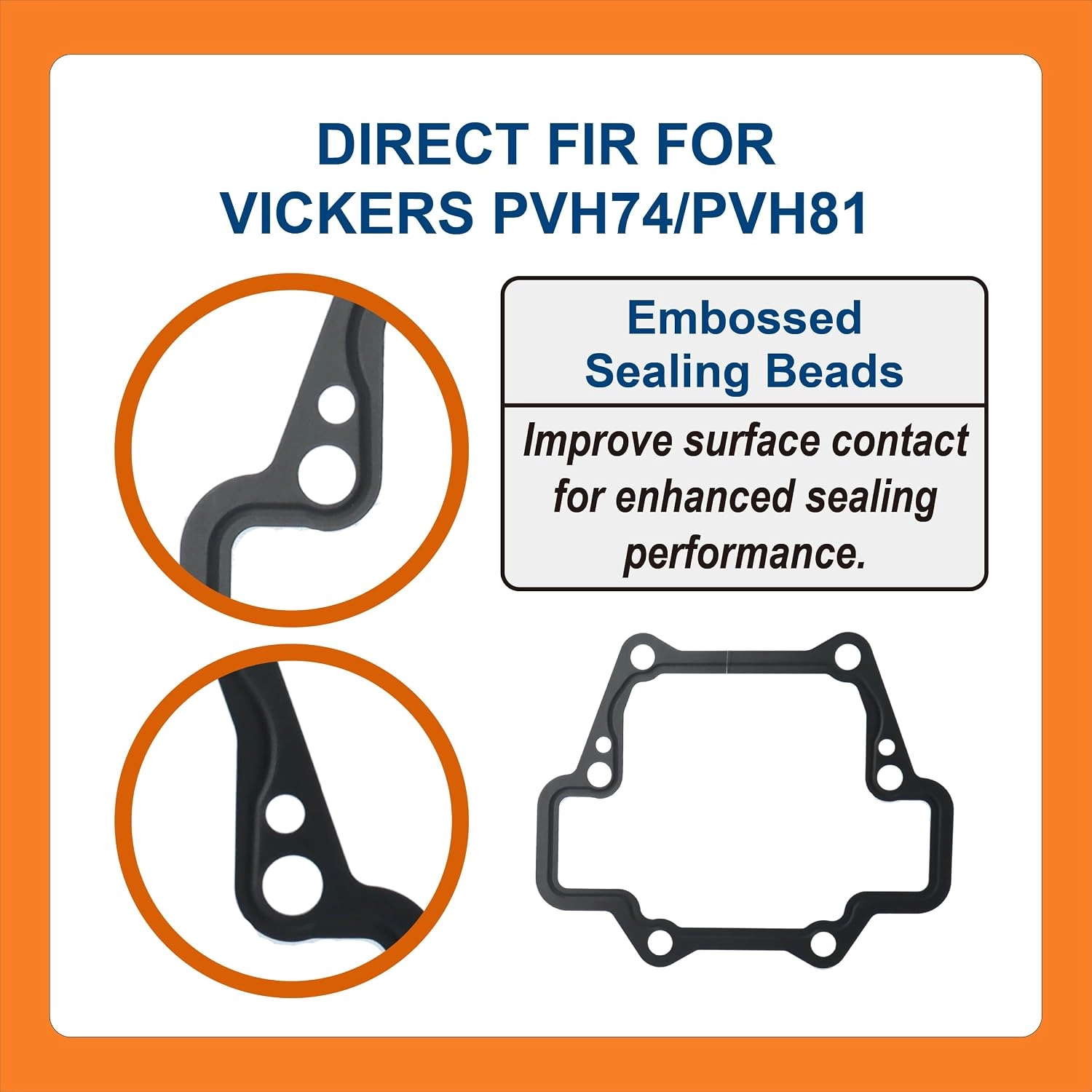 BTS-526631 Hydraulic Pump Gasket for Vickers - 2 BTS-526631 Junta de Bomba Hidráulica para Vickers