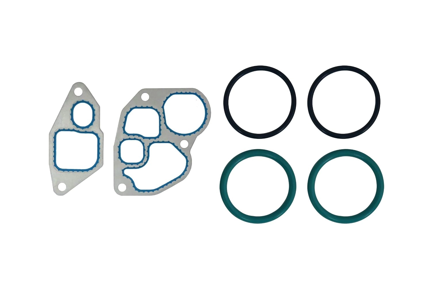 BTS-7.3L Oil Cooler Gasket Kit 4 O-ring for Ford, Navistar