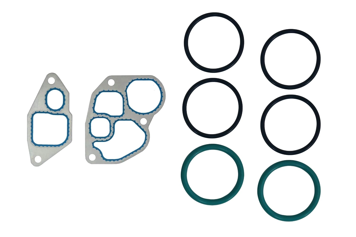 BTS-7.3L Oil Cooler Gasket Kit 6 O-ring for Ford, Navistar