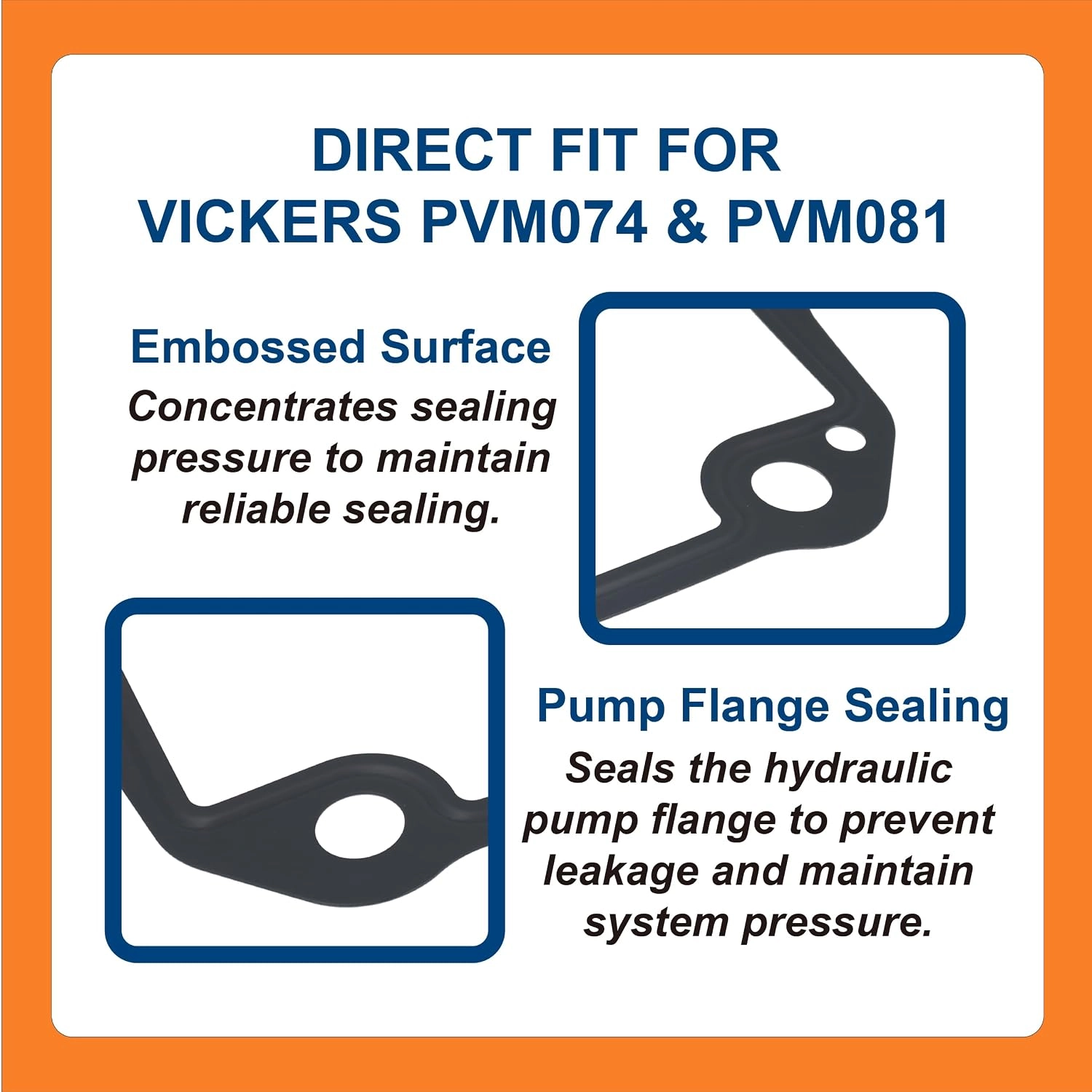 BTS-943362 Hydraulic Pump Flange Gasket for Vickers - 2 BTS-943362 Junta de Brida de Bomba Hidráulica para Vickers