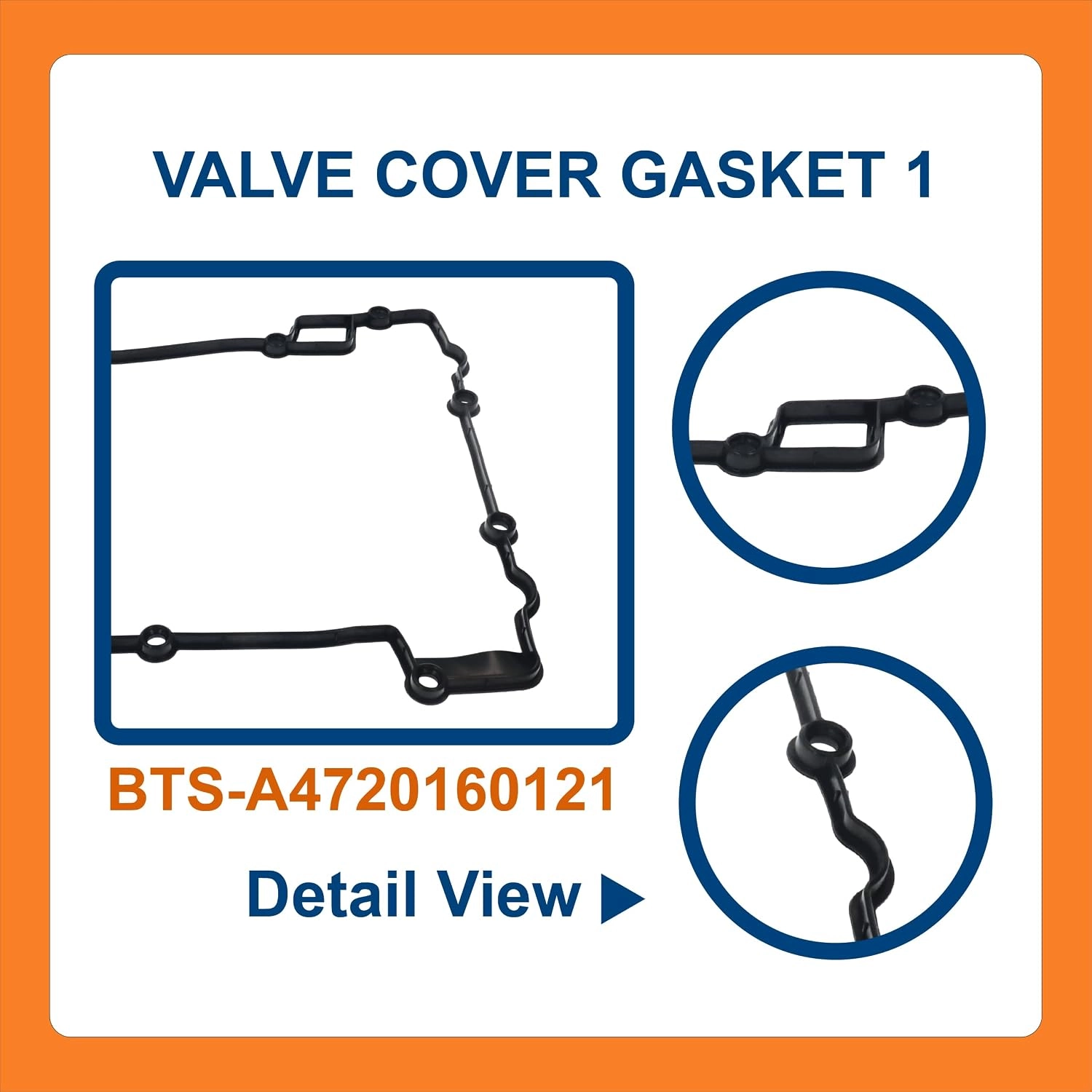 BTS-DD15VALKIT2 Valve Cover Gasket Kit for Detroit Diesel - 2 BTS-DD15VALKIT2 Valve Cover Gasket Kit for Detroit Diesel