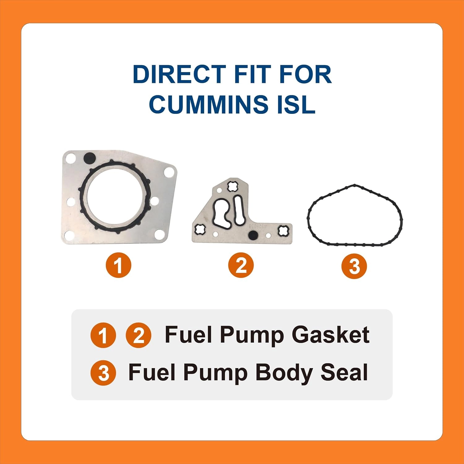 BTS-FUEPUGSKT3 Fuel Pump Gasket Kit for Cummins - 2 BTS-FUEPUGSKT3 Kit de Junta de Bomba de Combustible para Cummins