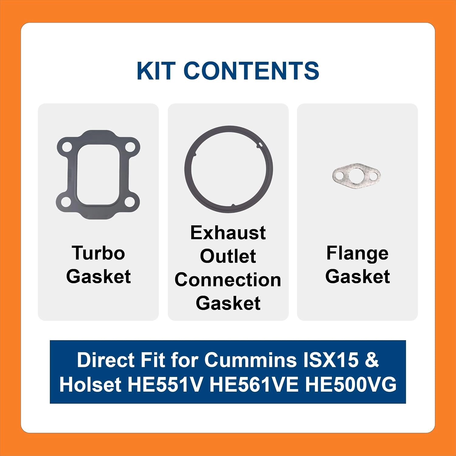 BTS-ISXTB314 TURBO GASKET KIT for Cummins - 2 BTS-ISXTB314 Juego de Juntas de Turbo para Cummins