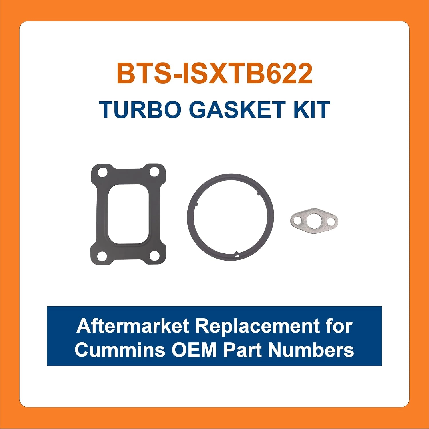 BTS-ISXTB622 Turbo Gasket Kit for Cummins - 1 BTS-ISXTB622 Juego de Juntas de Turbo para Cummins