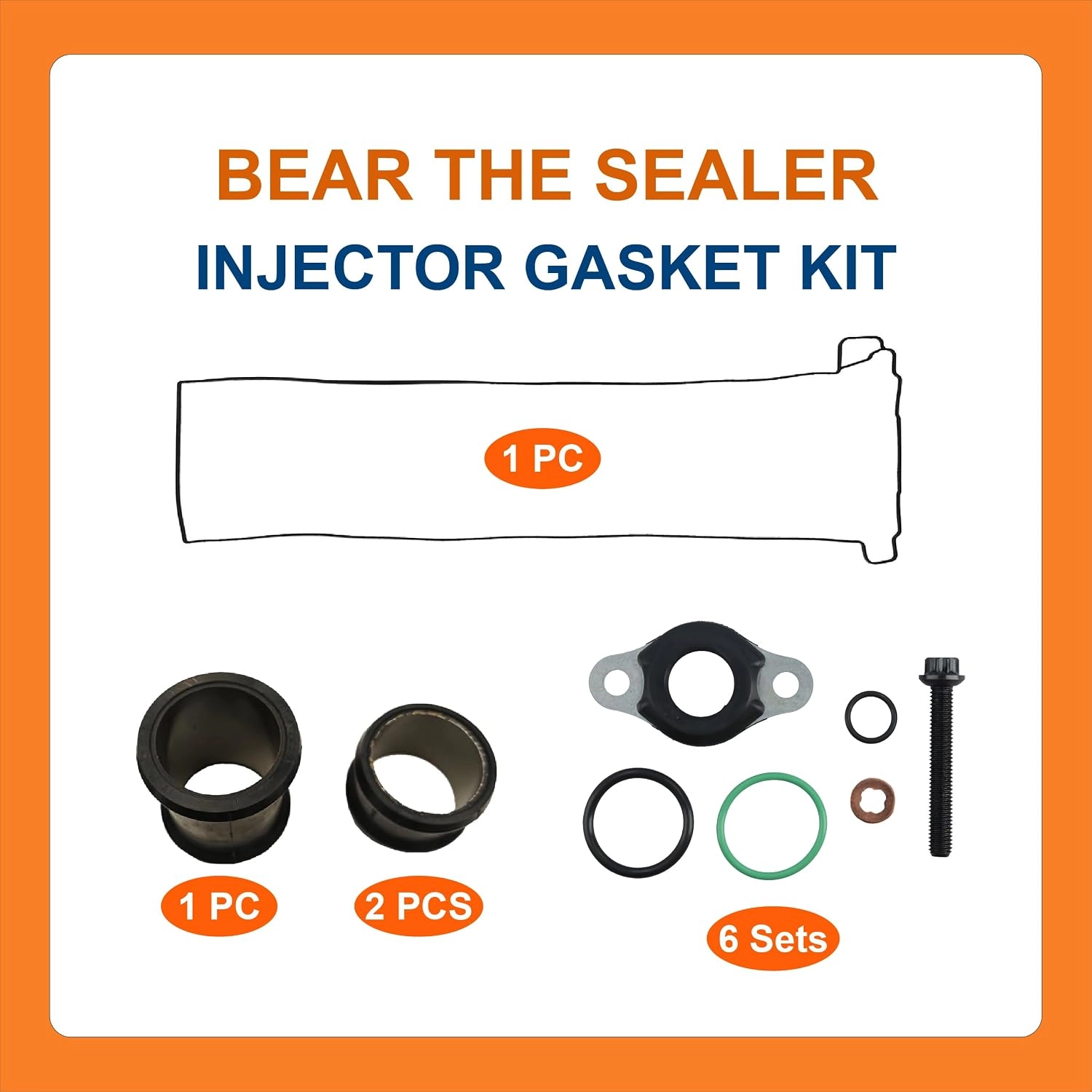 BTS-Injector Gasket Kit for Detroit Diesel - 1 BTS-Injector Gasket Kit for Detroit Diesel