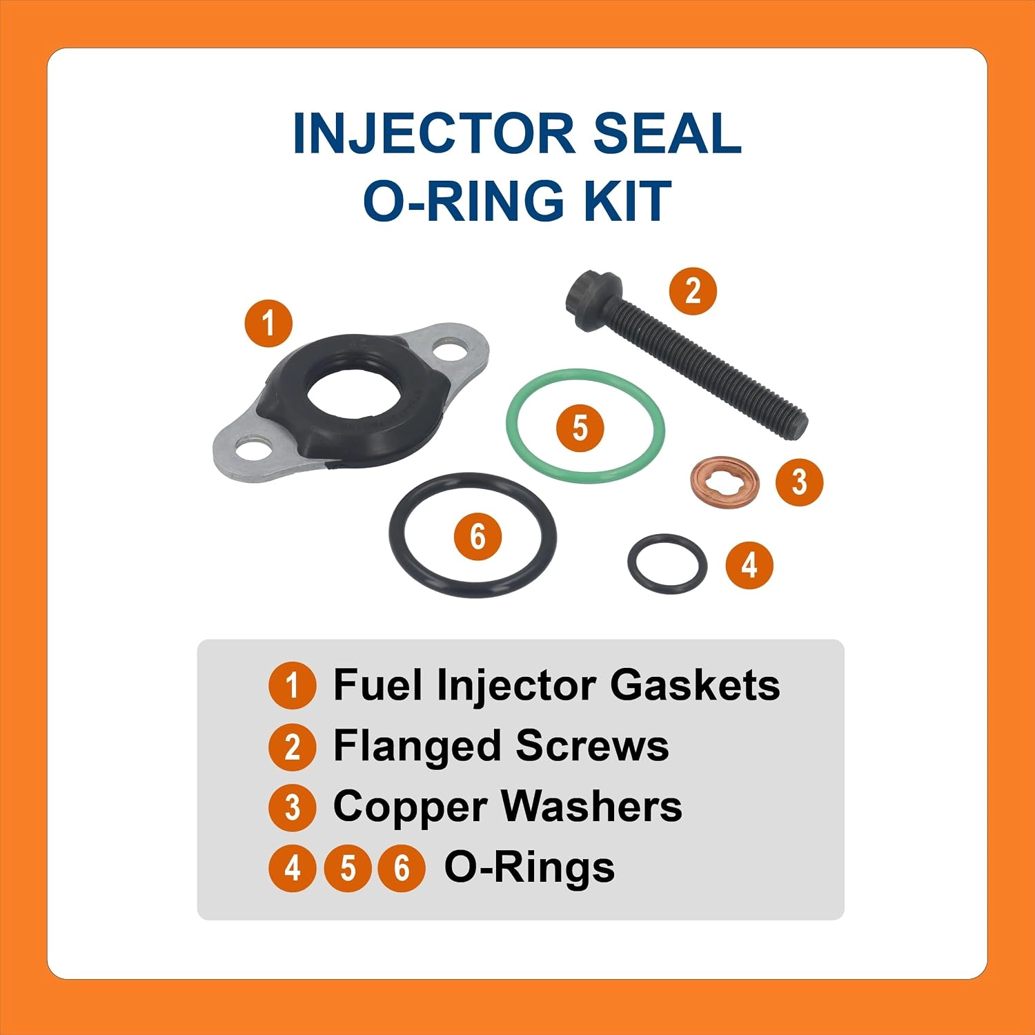 BTS-Injector Gasket Kit for Detroit Diesel - 3 BTS-Injector Gasket Kit for Detroit Diesel