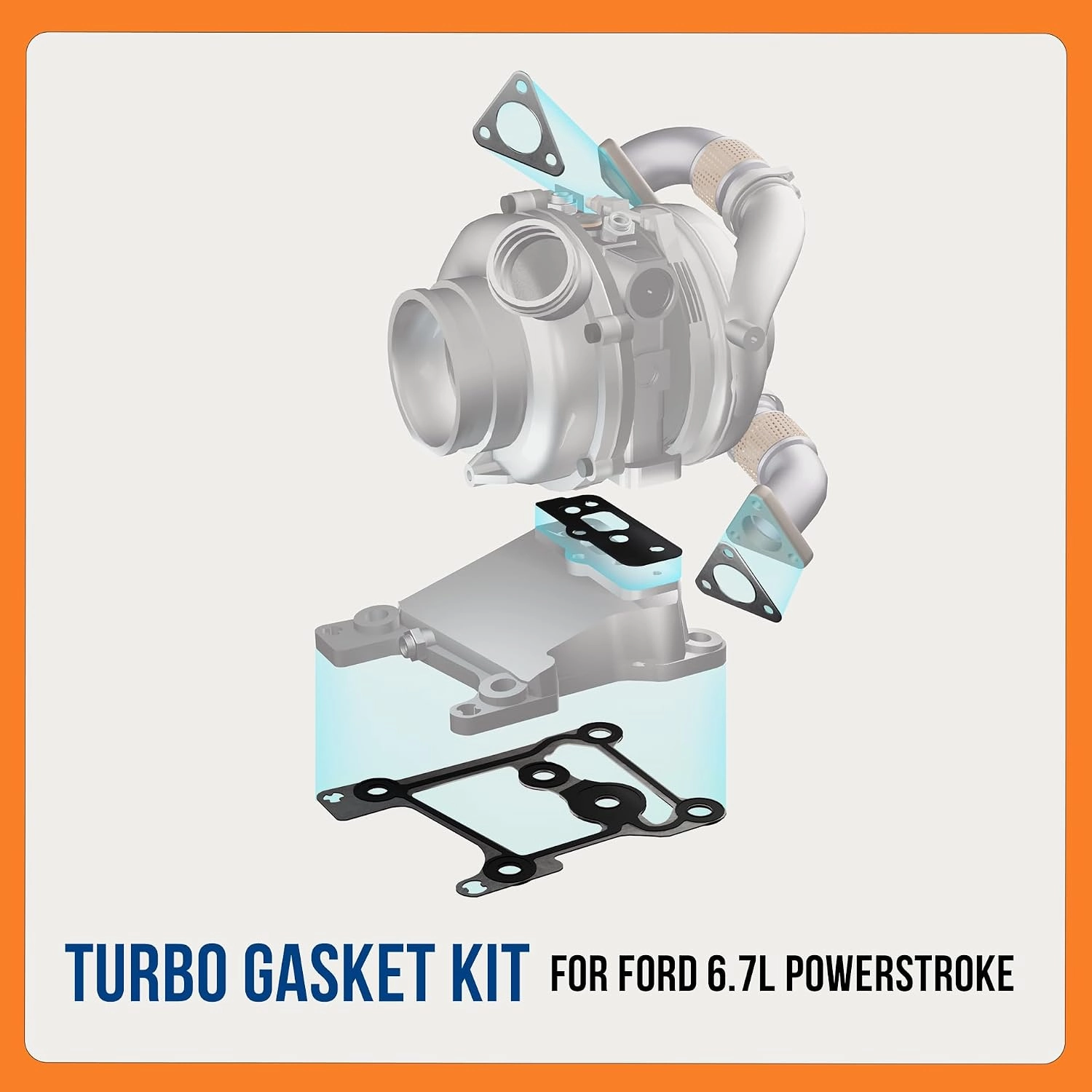 BTS-PWS67TRBO1 Turbo Gasket Kit for Ford - 1 BTS-PWS67TRBO1 Juego de Juntas de Turbo para Ford